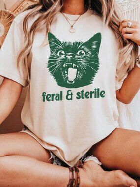 Funny Cat Shirt, Cat Lover Tee, Surgery Shirt, Feral Cat Tee